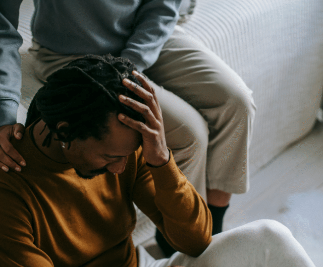 a partner processing pain in therapy