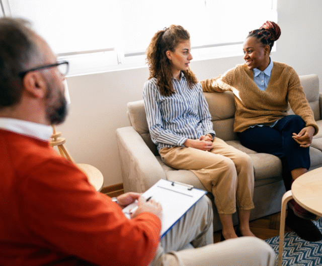 lgbtq+ couple in therapy