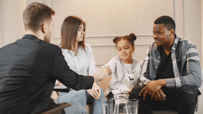 group of people in therapy