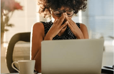 stressed woman
